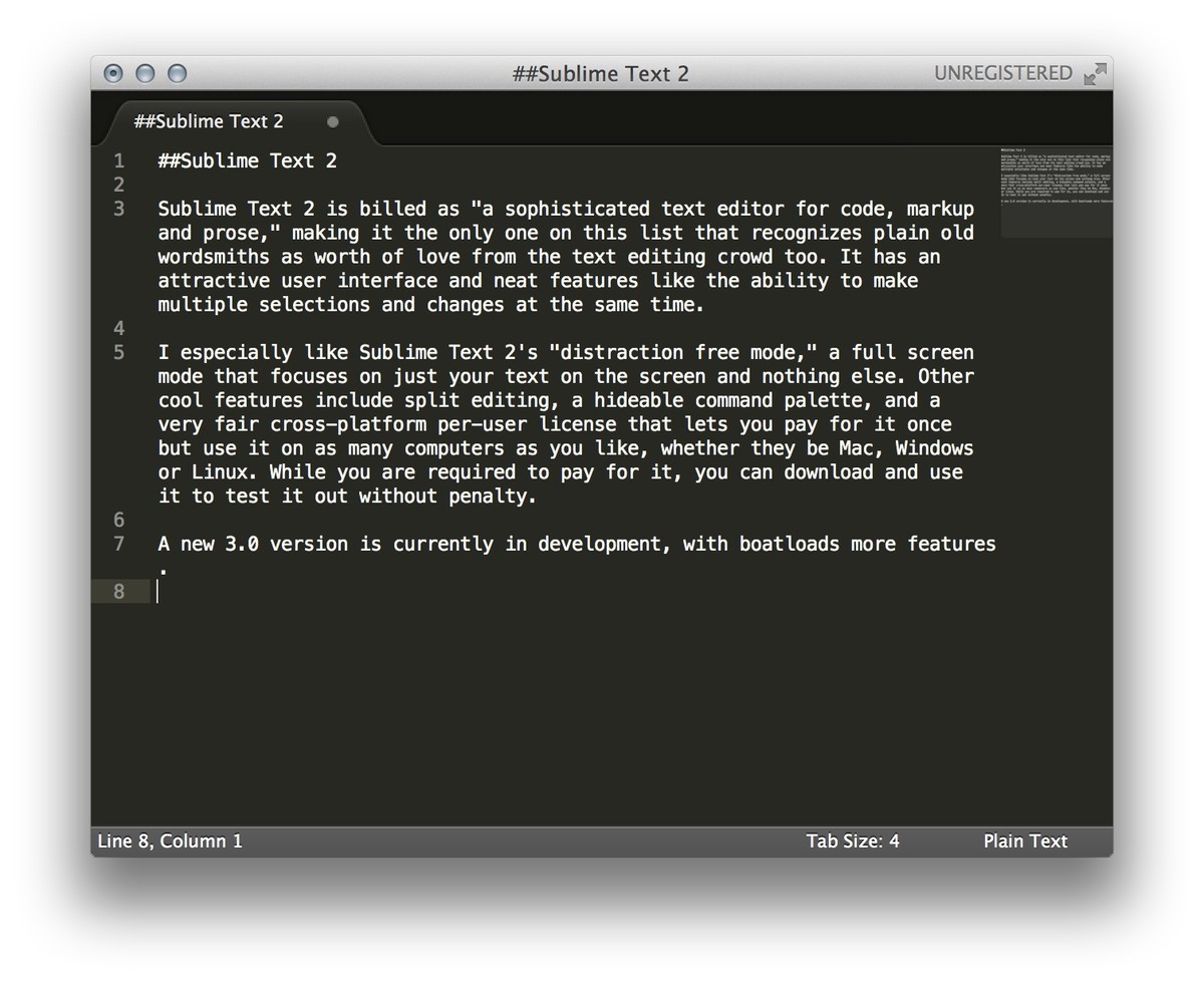 what is the best free text editor for mac
